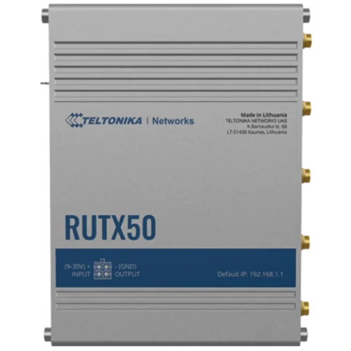 Teltonika industrial 5G router RUTX50 Teltonika RUTX50 – industrijski 5G Dual SIM usmerjevalnik