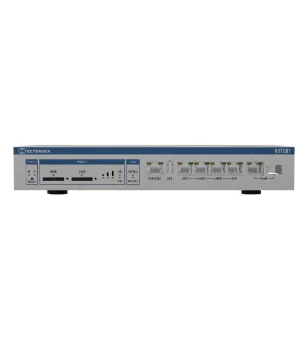 Teltonika RUTXR1 – rack LTE Cat 6 usmerjevalnik z SFP in redundantnim napajanjem
