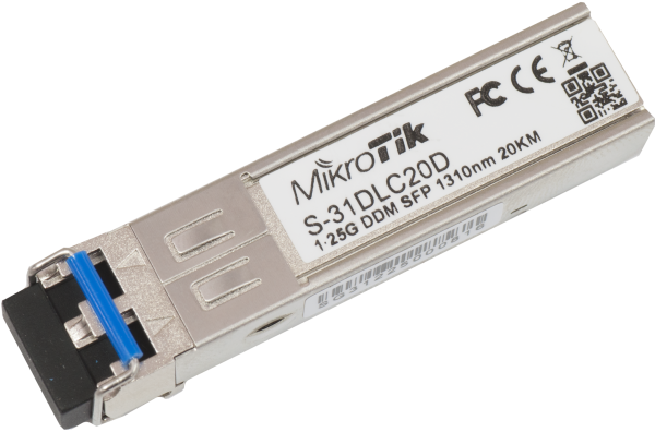 MikroTik S-31DLC20D – SFP modul 1,25G za 20 km