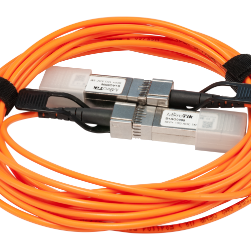 Mikrotik S+AO0005 MikroTik S+AO0005 – aktivni optični SFP+ kabel 5 m