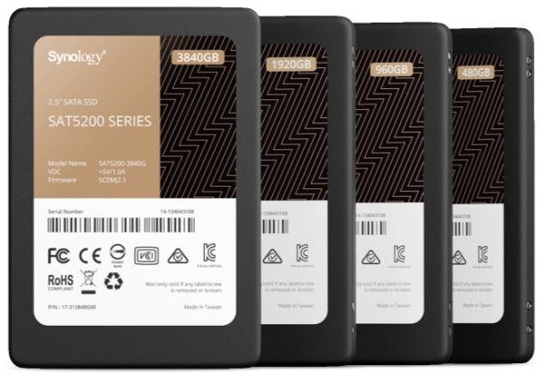Synology 2.5” SATA SSD SAT5210-7000G Synology SAT5200 – 2,5-palčni SATA SSD za NAS