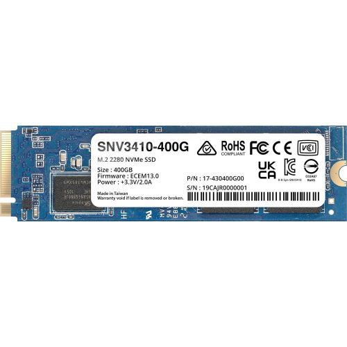 Synology M.2 NVMe SSD SNV3410-400G Synology SNV3410-400G – M.2 NVMe SSD za predpomnjenje