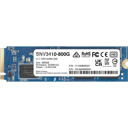 Synology M.2 NVMe SSD SNV3410-800G EOL Synology SNV3410-800G – M.2 NVMe SSD (EOL)