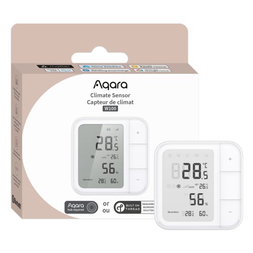 Aqara Climate Sensor W100 Aqara Climate Sensor W100 – klimatski senzor s 3 programabilnimi gumbi