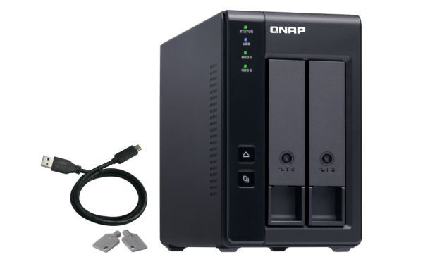 QNAP TR-002 – 2-režna USB Type-C DAS enota s strojno RAID podporo – dodatna slika 2 QNAP TR-002 – 2-režna USB Type-C DAS enota s strojno RAID podporo – dodatna slika 2