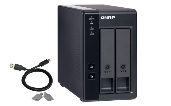 QNAP TR-002 – 2-režna USB Type-C DAS enota s strojno RAID podporo – dodatna slika 3 QNAP TR-002 – 2-režna USB Type-C DAS enota s strojno RAID podporo – dodatna slika 3