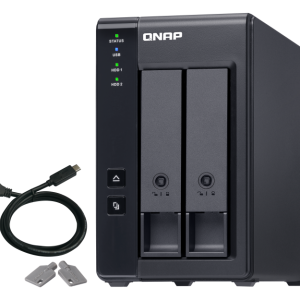 QNAP TR-002 – 2-režna USB Type-C DAS enota s strojno RAID podporo