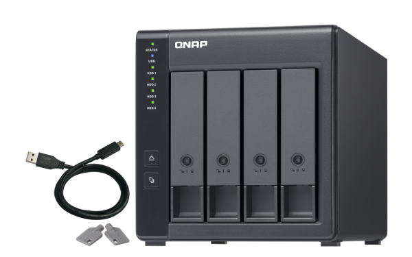 QNAP TR-004 – 4-režna USB Type-C DAS enota s strojno RAID podporo – dodatna slika 1 QNAP TR-004 – 4-režna USB Type-C DAS enota s strojno RAID podporo – dodatna slika 1