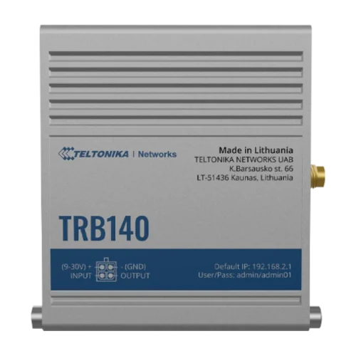 Teltonika industrial rugged LTE gateway TRB140 Teltonika TRB140 – industrijski LTE Cat 4 IoT prehod z Gigabit Ethernetom