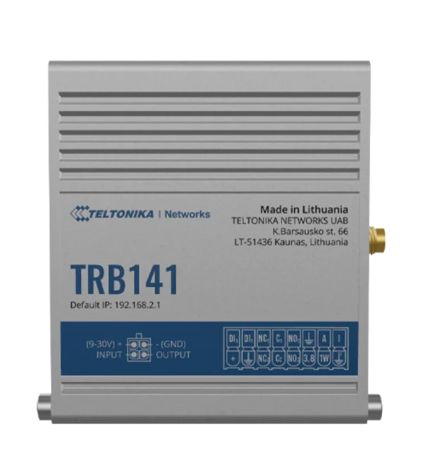 Teltonika TRB141 – industrijski LTE Cat 1 prehod z GPIO in micro USB