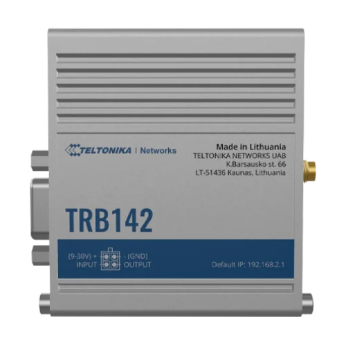 Teltonika industrial rugged LTE RS232 gateway TRB142 Teltonika TRB142 – industrijski LTE prehod z RS232