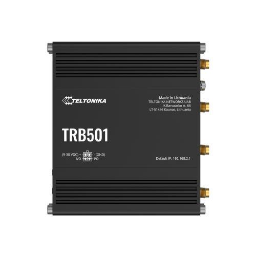 Teltonika TRB501 industrial 5G gateway Teltonika TRB501 – industrijski 5G prehod z 2,5GbE