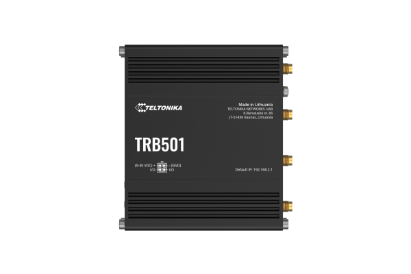 Teltonika TRB501 industrial 5G gateway Teltonika TRB501 – industrijski 5G prehod z 2,5GbE