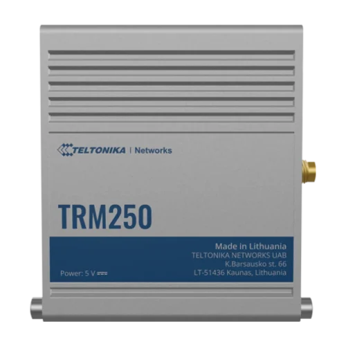 Teltonika industrial cellular modem TRM250 Teltonika TRM250 – industrijski USB LTE Cat‑M1/NB‑IoT/EGPRS modem