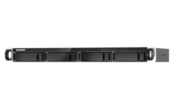 QNAP NAS TS-435XEU-4G QNAP TS-435XEU-4G – 4-režni kratki rack NAS z 10GbE in NVMe predpomnilnikom