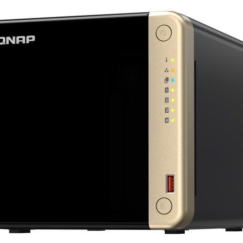 QNAP NAS TS-464-4G QNAP TS-464-4G – Intel štirijedrni NAS z dvema 2,5GbE priključkoma
