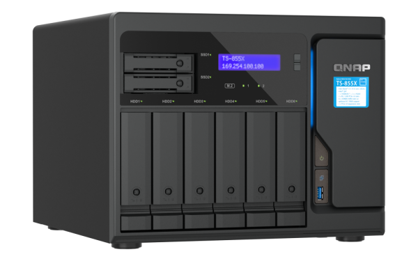 QNAP NAS TS-855X-8G QNAP TS-855X-8G – 8-jedrni 10GbE NAS