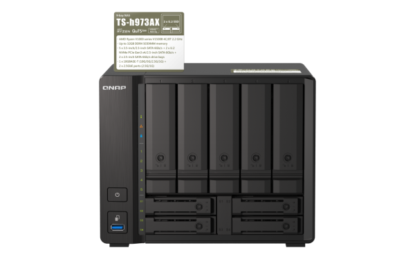 QNAP NAS TS-H973AX-8G QNAP TS-H973AX-8G – 9-ležiščni QuTS hero NAS