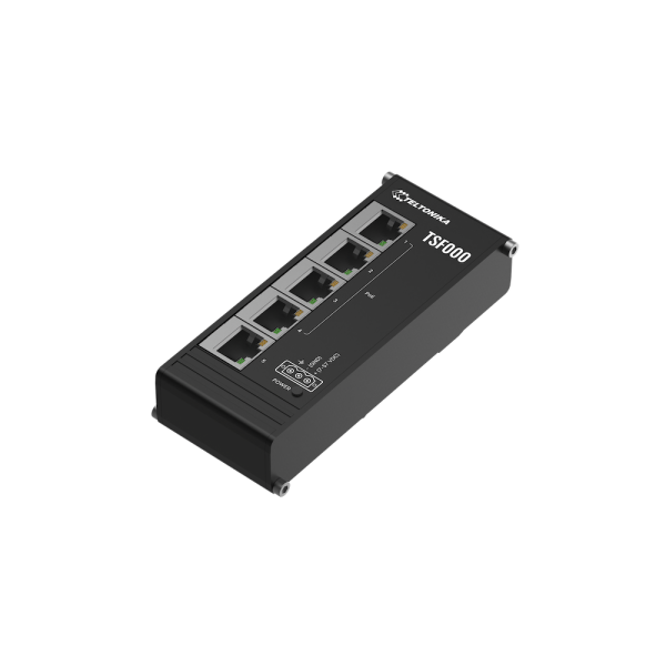 Teltonika TSF000 – nizkoprofilno 5-portno PoE+ stikalo, 120 W