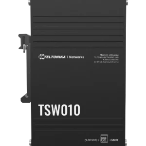 Teltonika TSW010 – 5-portno industrijsko 10/100 stikalo za DIN letev