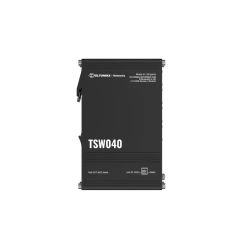 Teltonika industrial unmanaged 8-port PoE+ switch TSW040 Teltonika TSW040 – 8-portno industrijsko PoE+ stikalo 240 W