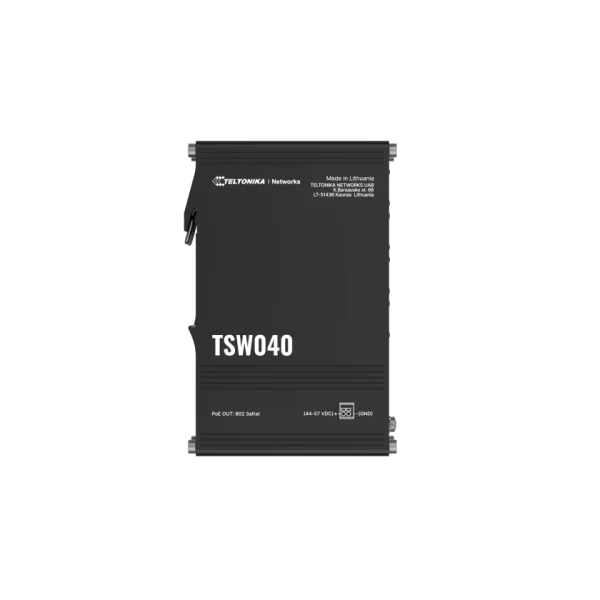 Teltonika industrial unmanaged 8-port PoE+ switch TSW040 Teltonika TSW040 – 8-portno industrijsko PoE+ stikalo 240 W