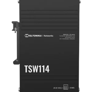 Teltonika TSW114 – 5-portno gigabitno stikalo za DIN letev