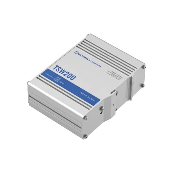 Teltonika TSW200 – industrijsko gigabitno PoE+ stikalo z 2× SFP – dodatna slika 3 Teltonika TSW200 – industrijsko gigabitno PoE+ stikalo z 2× SFP – dodatna slika 3