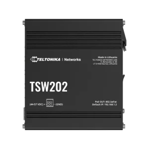 Teltonika TSW202 – upravljano gigabitno PoE+ stikalo z 2× SFP