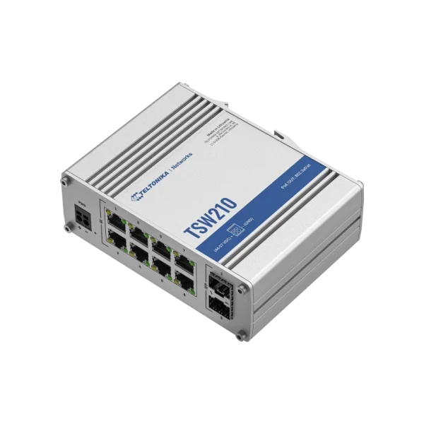 Teltonika TSW210 – industrijsko gigabitno stikalo z 2× SFP – dodatna slika 2 Teltonika TSW210 – industrijsko gigabitno stikalo z 2× SFP – dodatna slika 2