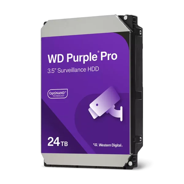 WD Purple Pro Smart Video Hard Drive - 24TB WD Purple Pro WD240PURP – 24 TB disk za pametni videonadzor