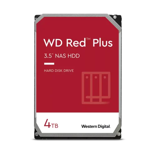 WD Red Plus NAS Hard Drive 4TB 256MB WD Red Plus – 4 TB trdi disk za NAS