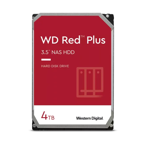WD Red Plus NAS Hard Drive 4TB 256MB WD Red Plus – 4 TB trdi disk za NAS