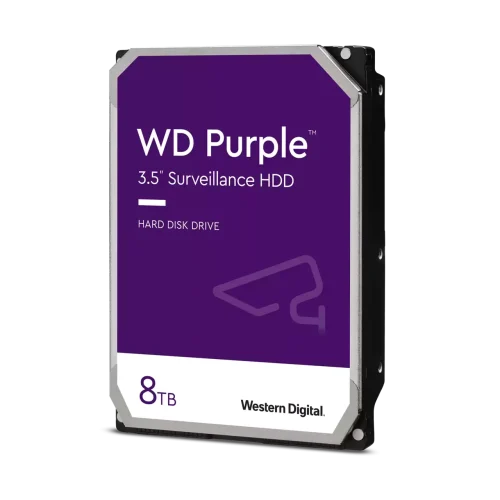 WD Purple Surveillance Hard Drive 8TB 256MB WD Purple WD85PURZ – 8 TB trdi disk za videonadzor, 256 MB
