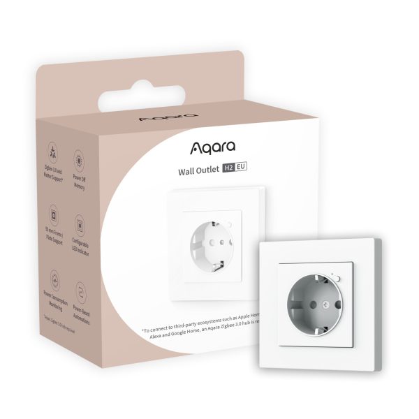 Aqara Wall Outlet H2 EU Aqara Wall Outlet H2 EU – pametna stenska vtičnica do 16 A