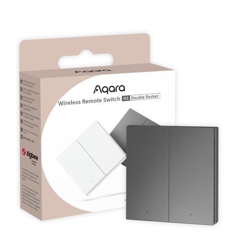 Aqara Wireless Remote Switch H1 Grey Aqara Wireless Remote Switch H1 Grey – sivo brezžično stensko stikalo