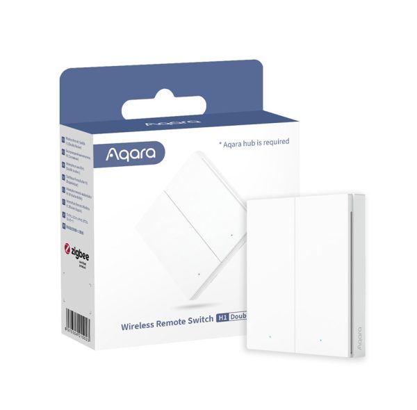 Aqara Wireless Remote Switch H1 White – belo brezžično stensko stikalo