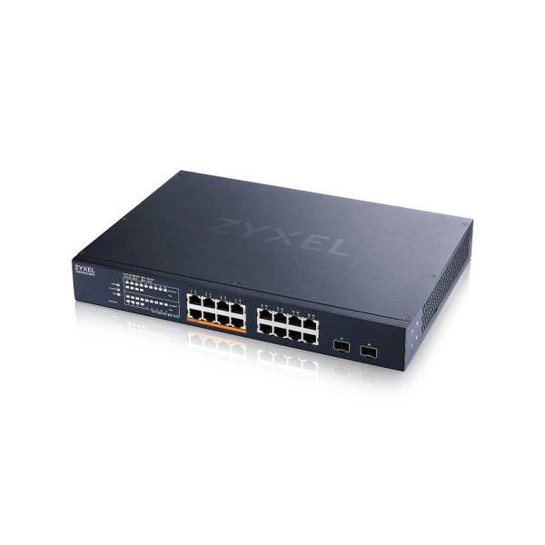 Zyxel XMG1915-18EP-EU0101F 16-PORT 2.5GBE 2 SFP+ 8 X POE++ 180W Smart Switch Zyxel XMG1915-18EP – 16-portno 2,5GbE PoE++ stikalo z 2× SFP+