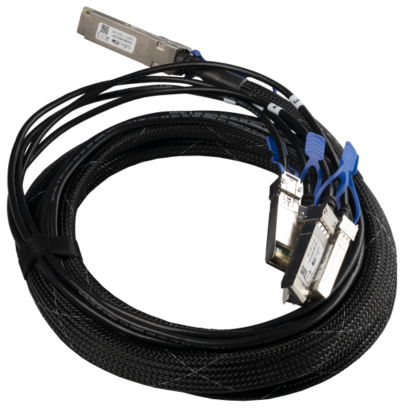 Mikrotik XQ+BC0003-XS+ MikroTik XQ+BC0003-XS+ – QSFP28 na 4× SFP28 razdelilni kabel