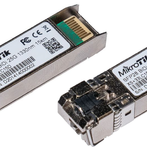 MikroTik XS+2733LC15D – komplet dveh SFP/SFP+/SFP28 modulov