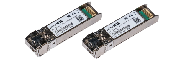 Mikrotik XS+2733LC15D MikroTik XS+2733LC15D – komplet dveh SFP/SFP+/SFP28 modulov