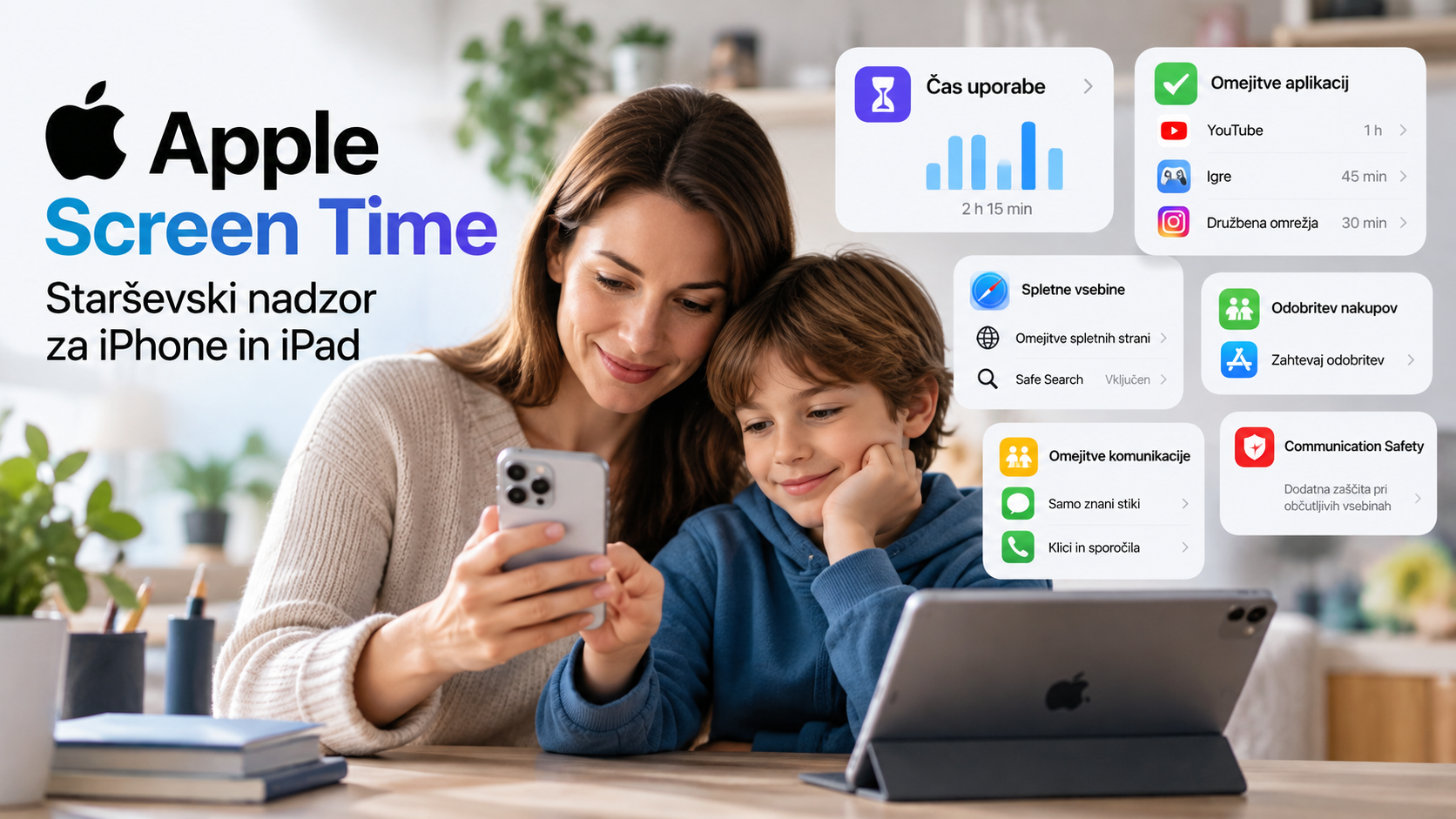Apple Screen Time – starševski nadzor za iPhone in iPad