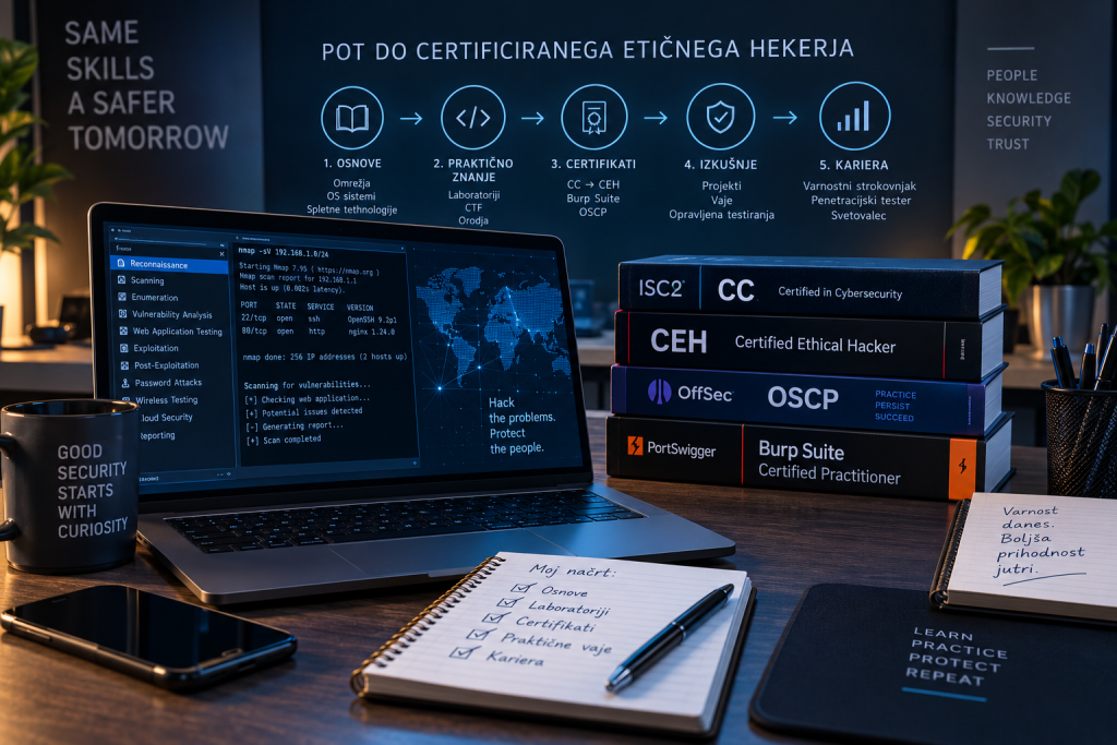 Kako postati etični heker – certifikati CEH, OSCP in Burp Suite