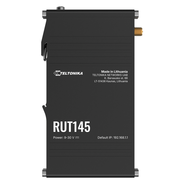 Teltonika RUT145 – industrijski Ethernet/Wi‑Fi usmerjevalnik z RS485 – dodatna slika 1 Teltonika RUT145 – industrijski Ethernet/Wi‑Fi usmerjevalnik z RS485 – dodatna slika 1